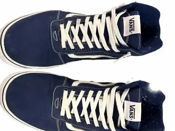 Vans Ward Hi 'Dress Blues' Canvas High Top Sneakers Men's Size 14 - Picture 3 of 5